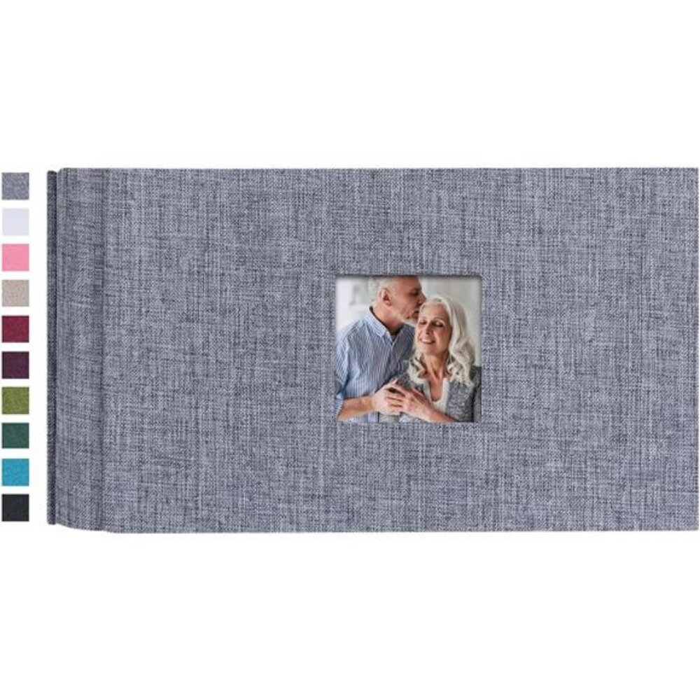 Small Photo Album 4x6 100 Photos Linen Cover Picture photo Book 100